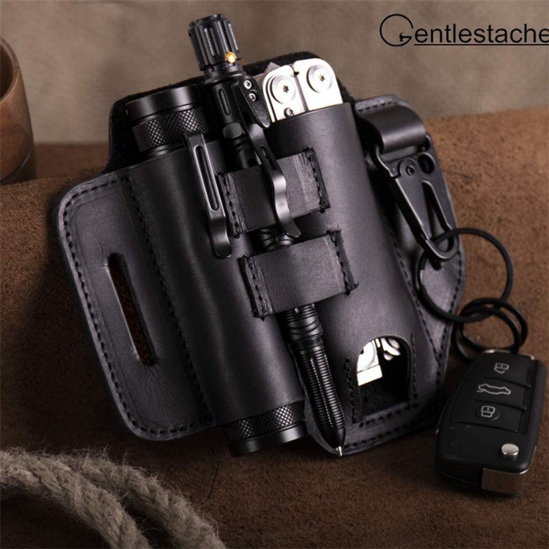 Tool Bag Supplier - Genuine Leather Heavy Duty EDC Organizer Pouch