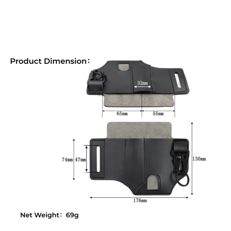 Flashlight Holster Supplier - Convenient EDC Knife Multitool Belt Pouch