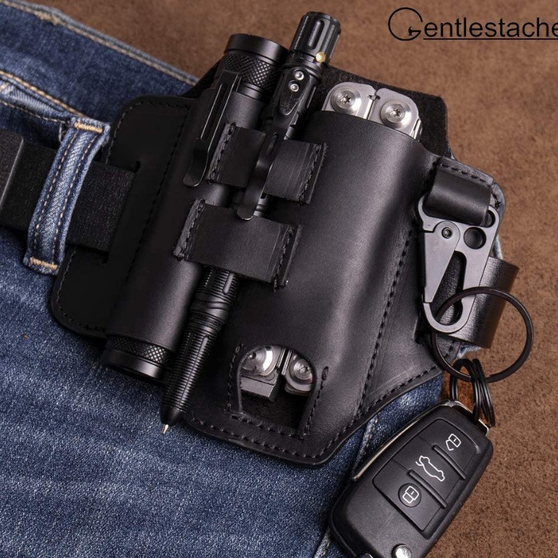 Tool Bag Supplier - Genuine Leather Heavy Duty EDC Organizer Pouch