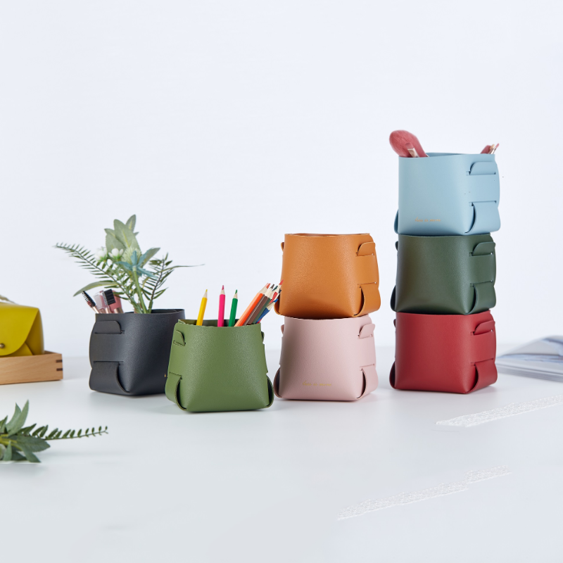 Mini Storage Tray Supplier - Ready Factory Stock Leather Makeup Organizer