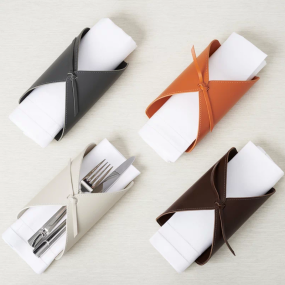 Napkin Holder Factory - PU Leather Dinner Party Rings Table Decoration