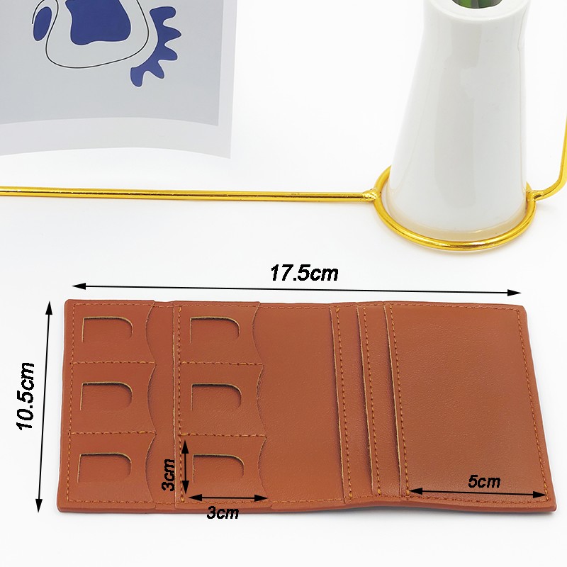 Memory Card Wallet Manufacturer - 6 Slots PU Leather ID Business Card Case