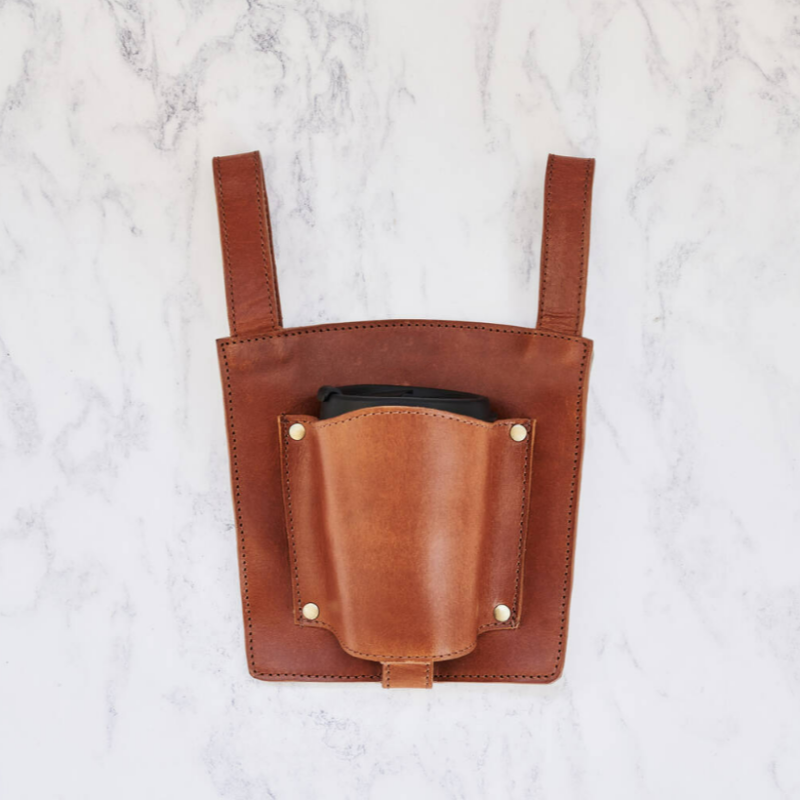 Bike Cup Holder Supplier - PU Leather Handlebar Water Bottle Coffee Sleeve