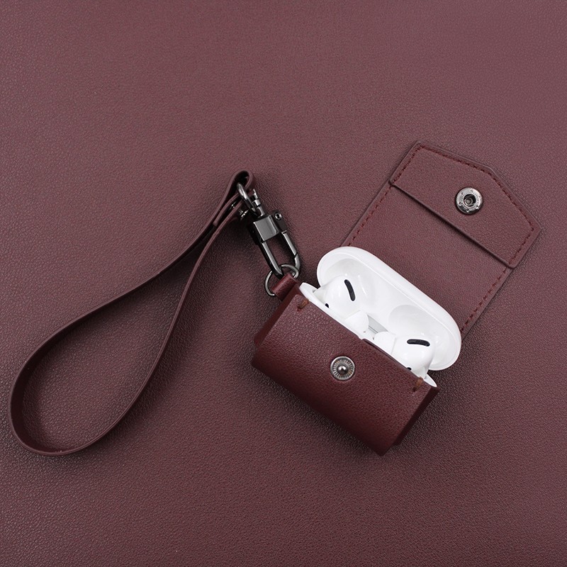 Earphone Case Supplier - Shockproof PU Leather Protective Cover Custom Logo