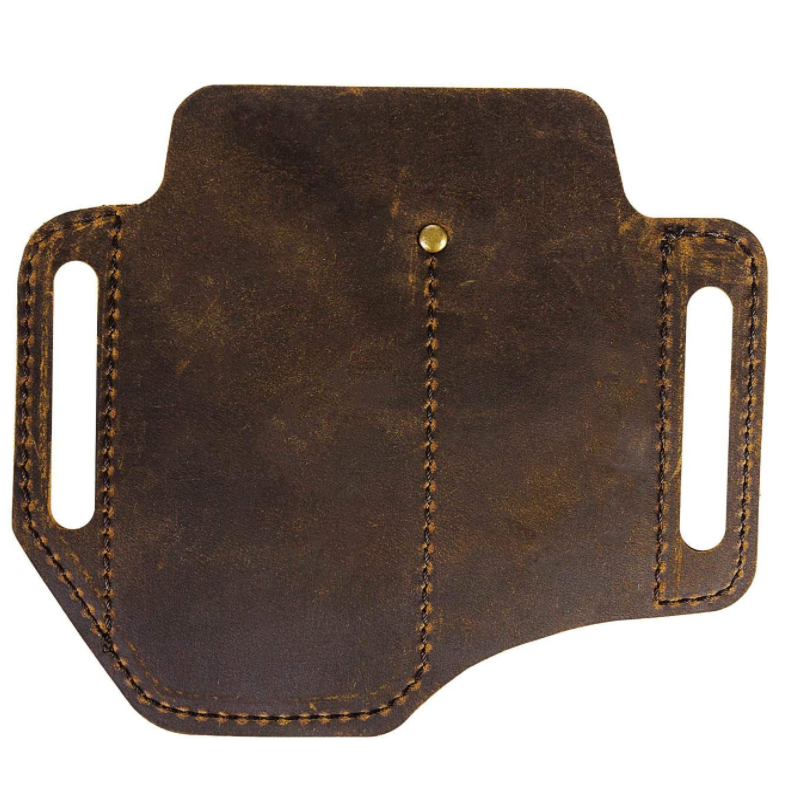 EDC Sheath Supplier - Genuine Leather Handmade Belt Tactical Flashlight Knife