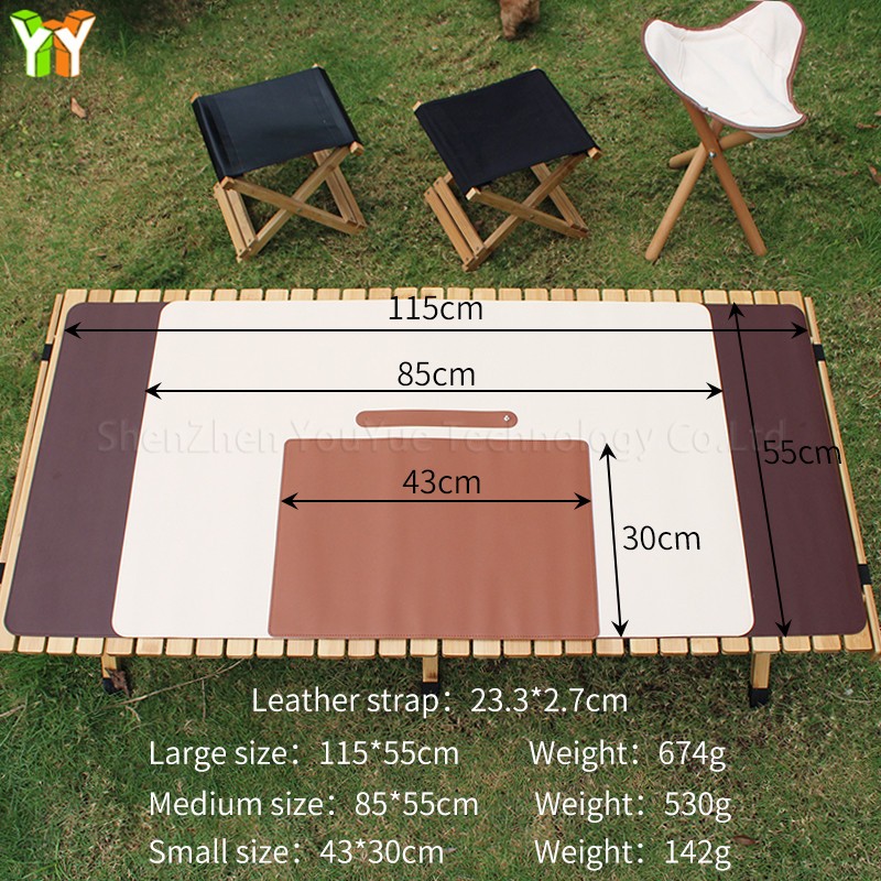 Outdoor Table Mat Supplier - Multi Sizes Leather Waterproof Picnic Non-Slip