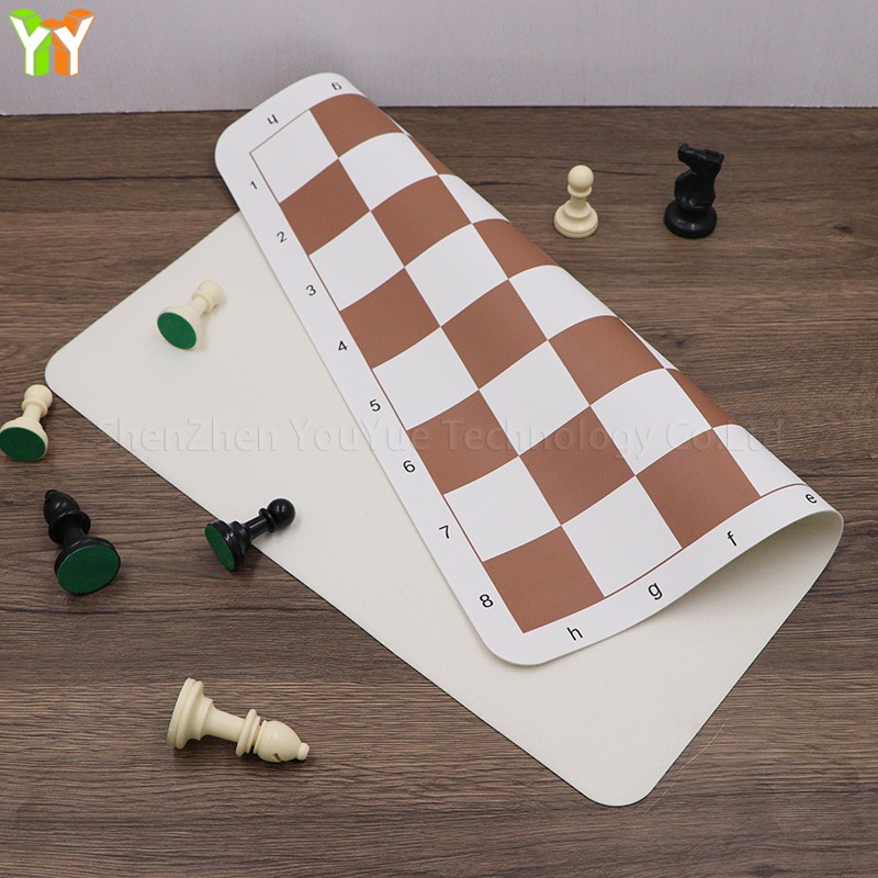 Portable Chess Board Supplier - Leather International Soft 42x42cm Educational