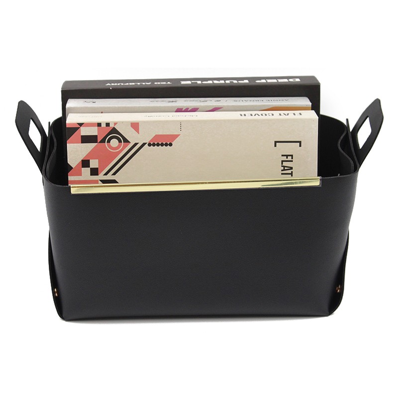 Storage Basket Supplier - Ready Stock PU Leather Decoration Hanging Handle