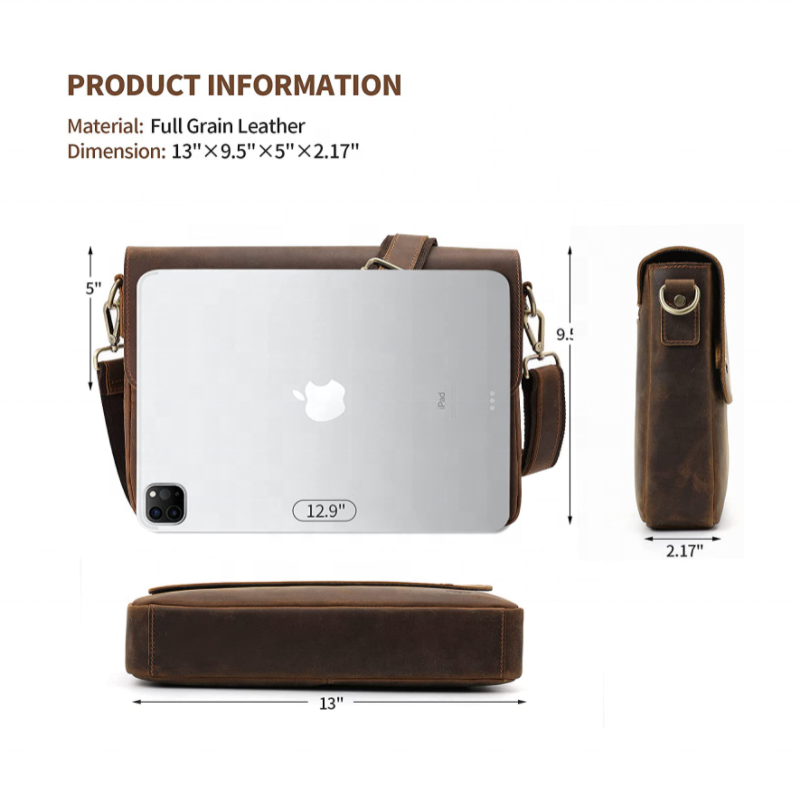 Portfolio Folder Supplier - YY Vintage Leather A4 File Case Document Pocket