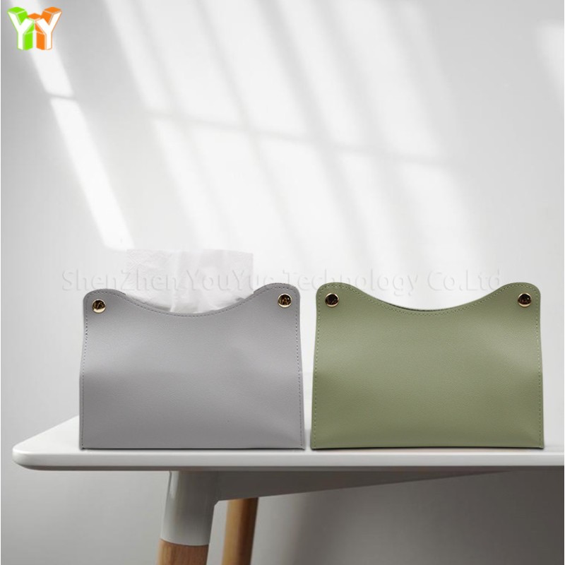 Tissue Box Holder Supplier - Modern PU Leather Home Decorative Car Cover