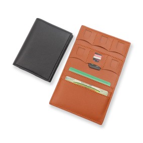 Memory Card Wallet Manufacturer - 6 Slots PU Leather ID Business Card Case