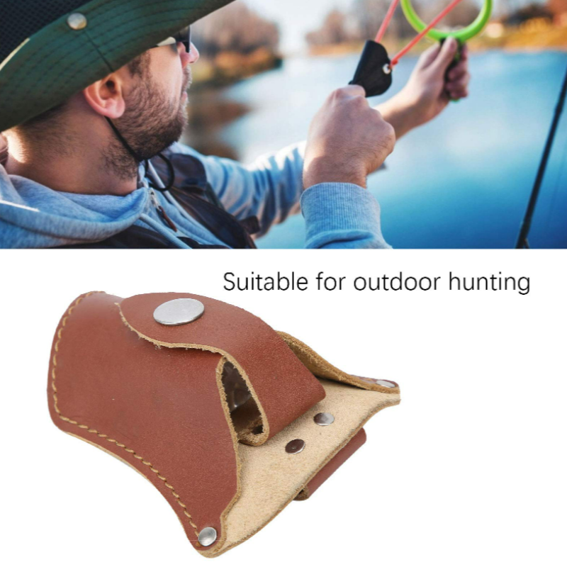 Leather Holster Supplier - Stylish Steel Ball Catapult Hunting Slingshot Bag