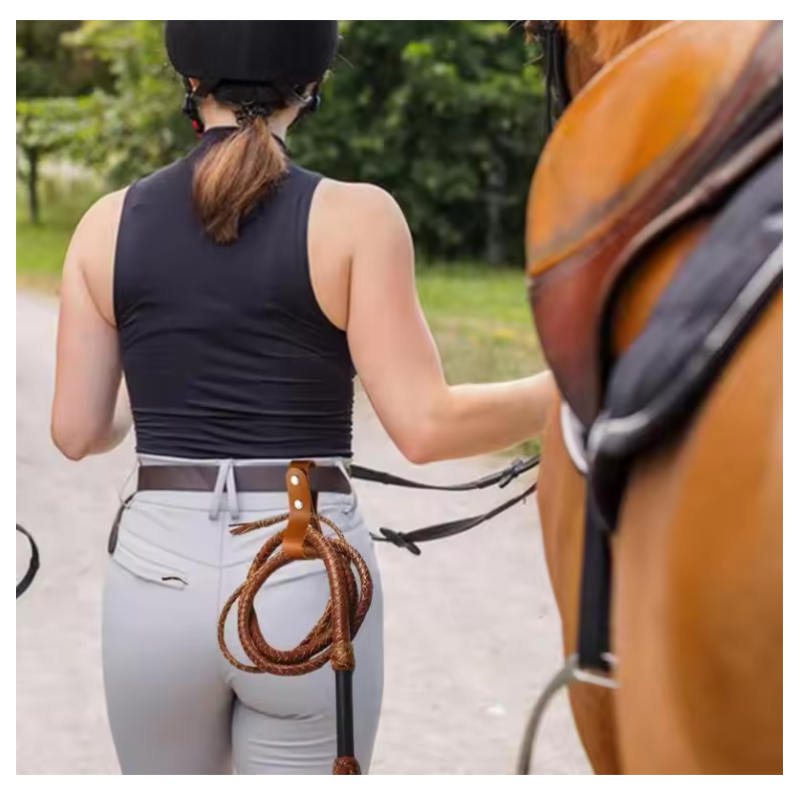 Horsewhip Strap Manufacturer - PU Leather Waist Holster Riding Whips Belt