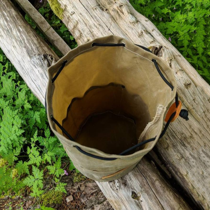 Camping Utensil Bag Manufacturer - Waxed Canvas Leather Travel Ditty Cook Set