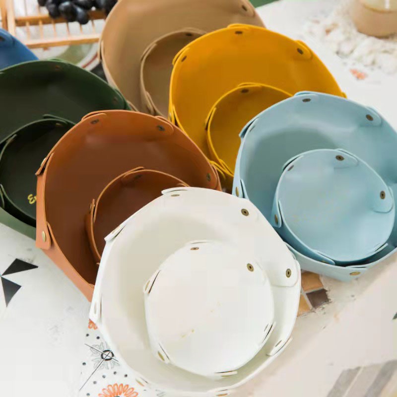 Valet Tray Supplier - Modern European-American Style Faux Leather Multi-Angle