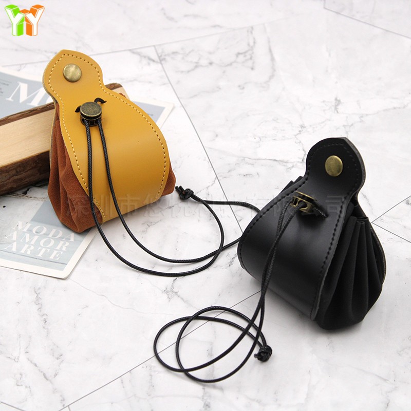 Dice Bag Supplier - Drawstring Multipurpose PU Leather Storage Tray