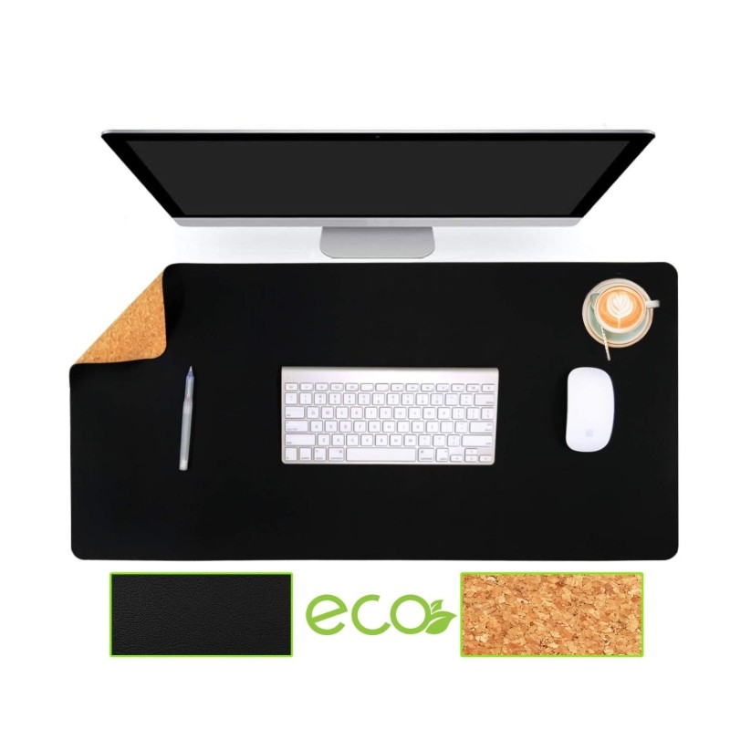 Double-Sided Desk Mat Supplier - Cork PU Leather Large Mouse Pad Office