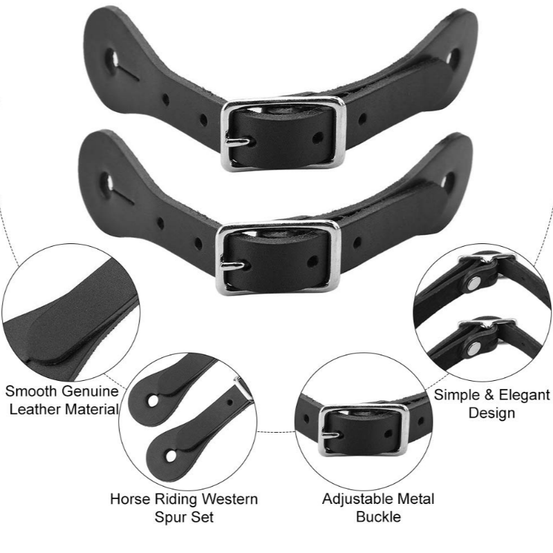 Leather Spur Straps Factory - Soft Genuine Horse Riding Western Style Spurs