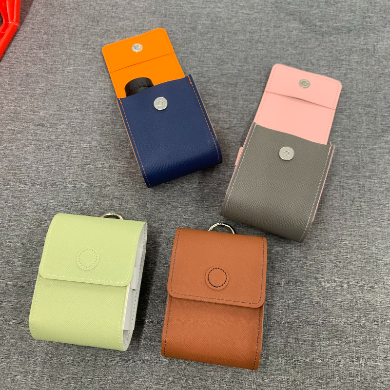 Golf Rangefinder Case Manufacturer - Portable Leather Carrying Metal Hook