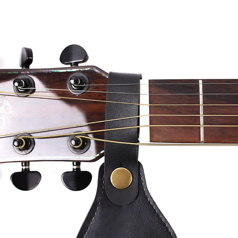 Guitar Strap Holder Factory - Durable PU Leather Neck Headstock Bass