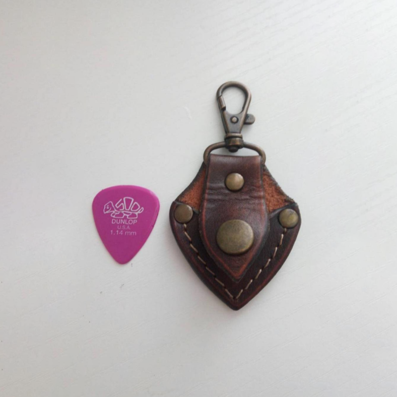 Guitar Pick Keychain Factory - New Design Personalized Real Leather Storage