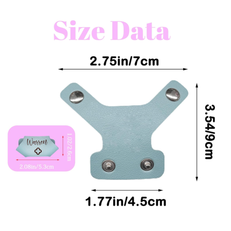 Stethoscope Tag Supplier - Personalized Faux Leather Nursing Charms ID