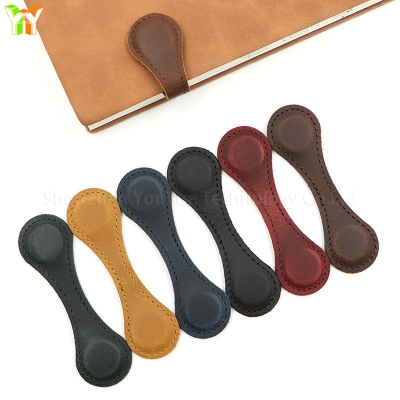 Magnetic Bookmark Factory - Vintage Genuine Leather Double-sided Page Marker