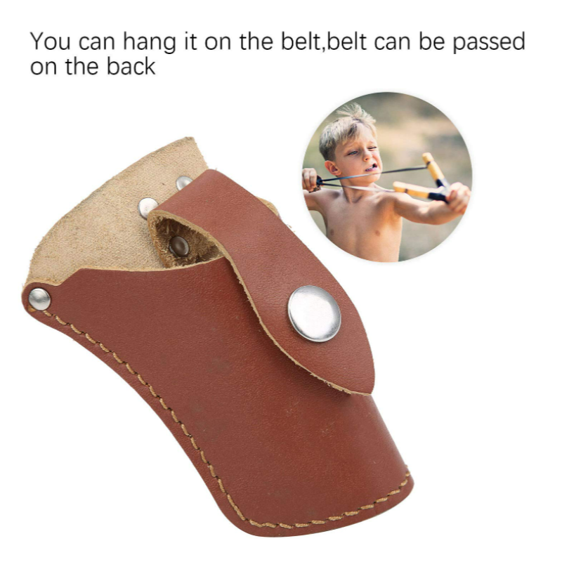 Leather Holster Supplier - Stylish Steel Ball Catapult Hunting Slingshot Bag