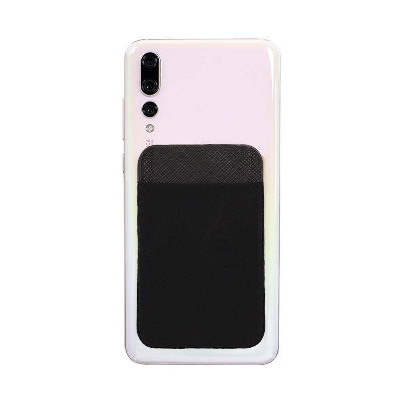 Phone Card Holder Supplier - Lycra Adhesive Stick on Credit Card Wallet