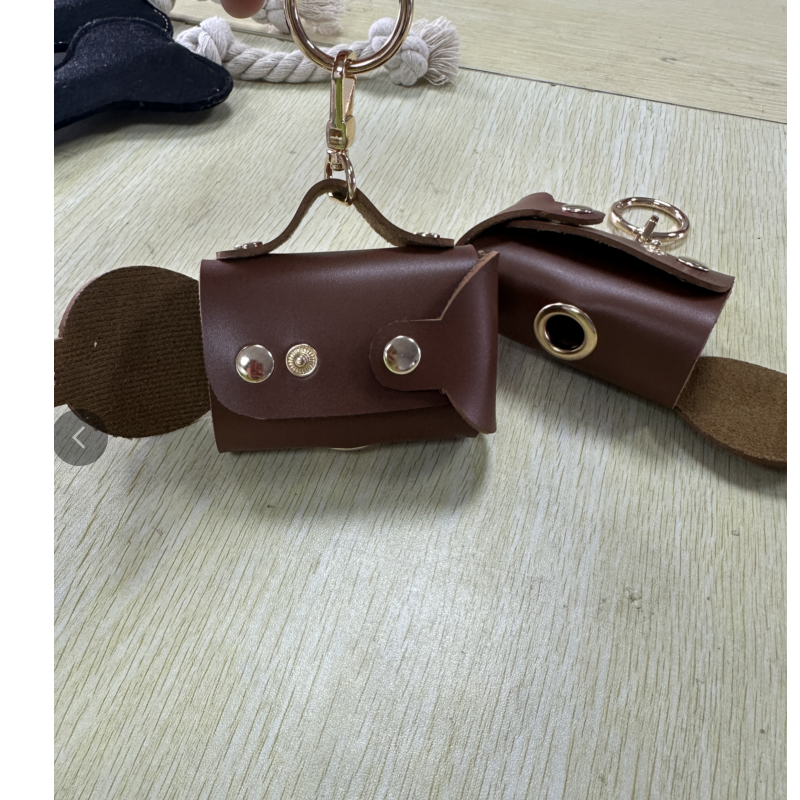 Dog Poop Bag Dispenser Supplier - Ready Stock Faux Leather Simple Style