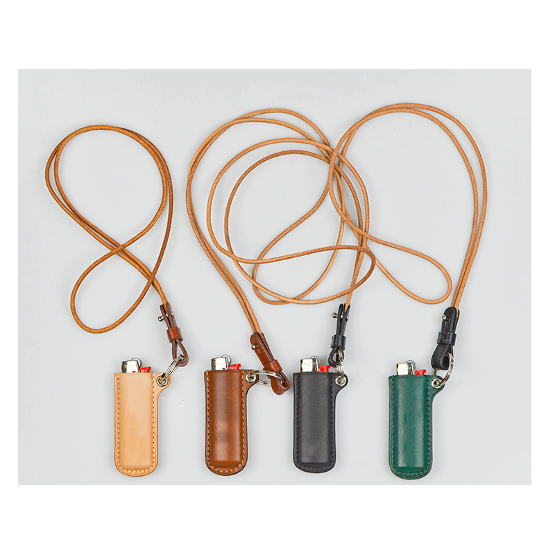 Lighter Case Manufacturer - PU Leather with Lanyard Men's Protective Sleeve