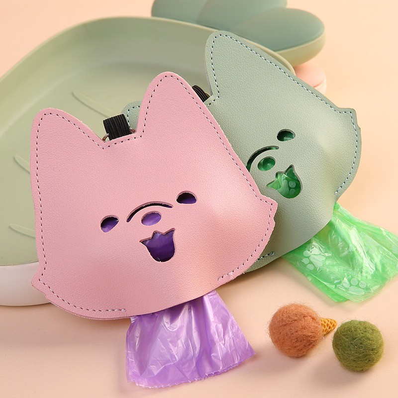 Dog Poop Bag Carrier Supplier - Cute Dog Shape Leash Hanger Outdoor Travel