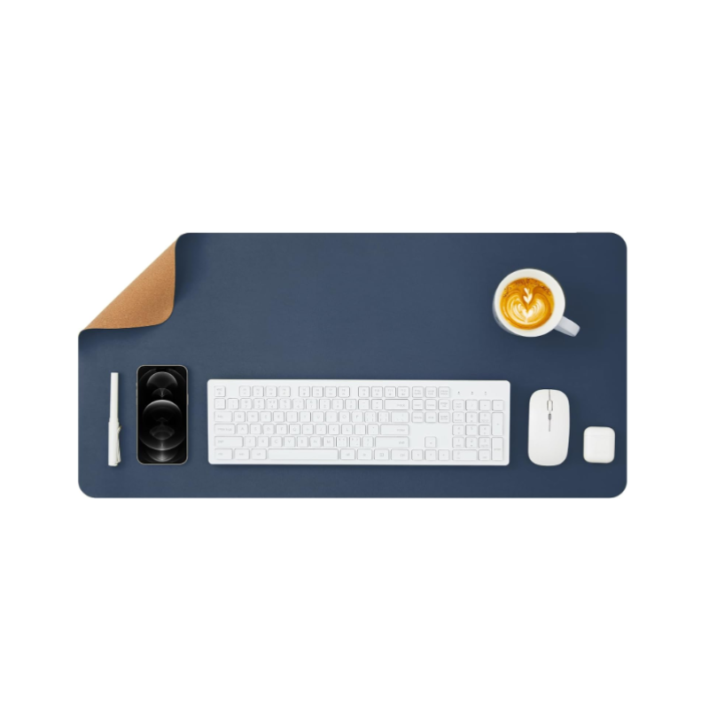 Double-Sided Desk Mat Supplier - Cork PU Leather Large Mouse Pad Office