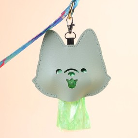 Dog Poop Bag Carrier Supplier - Cute Dog Shape Leash Hanger Outdoor Travel