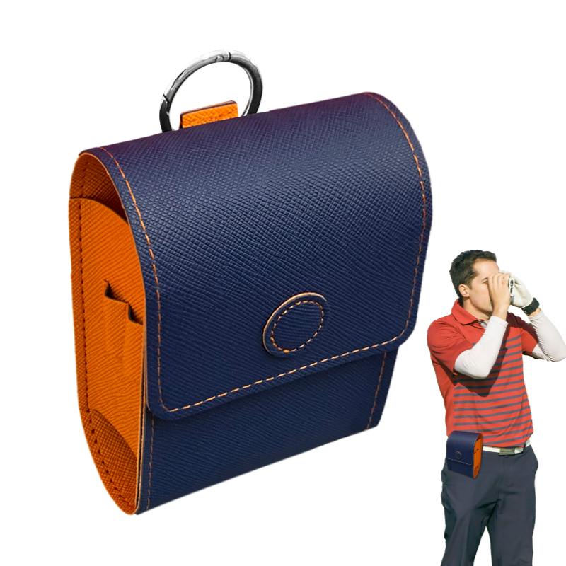 Golf Rangefinder Case Manufacturer - Portable Leather Carrying Metal Hook