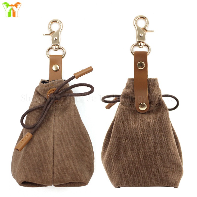 Dog Treat Bag Supplier - Waxed Canvas Travel Food Training Snack Bags