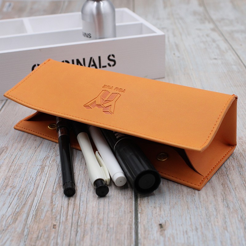 Pen Holder Supplier - Luxury PU Leather Desk Decoration Pencil Packing Box