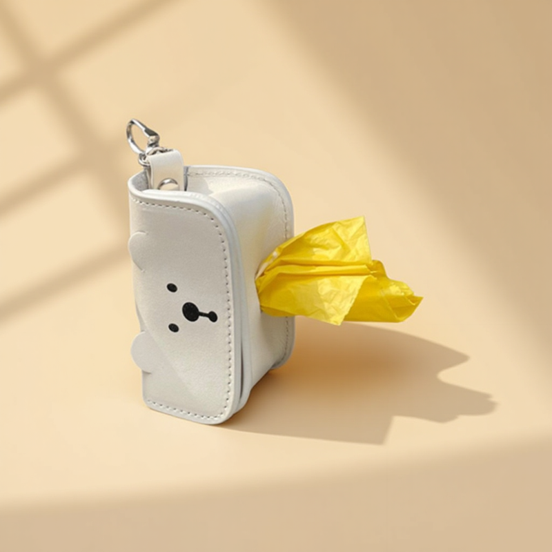 Pet Waste Bag Organizer Manufacturer - PU Portable Poop Bag Holder Garbage