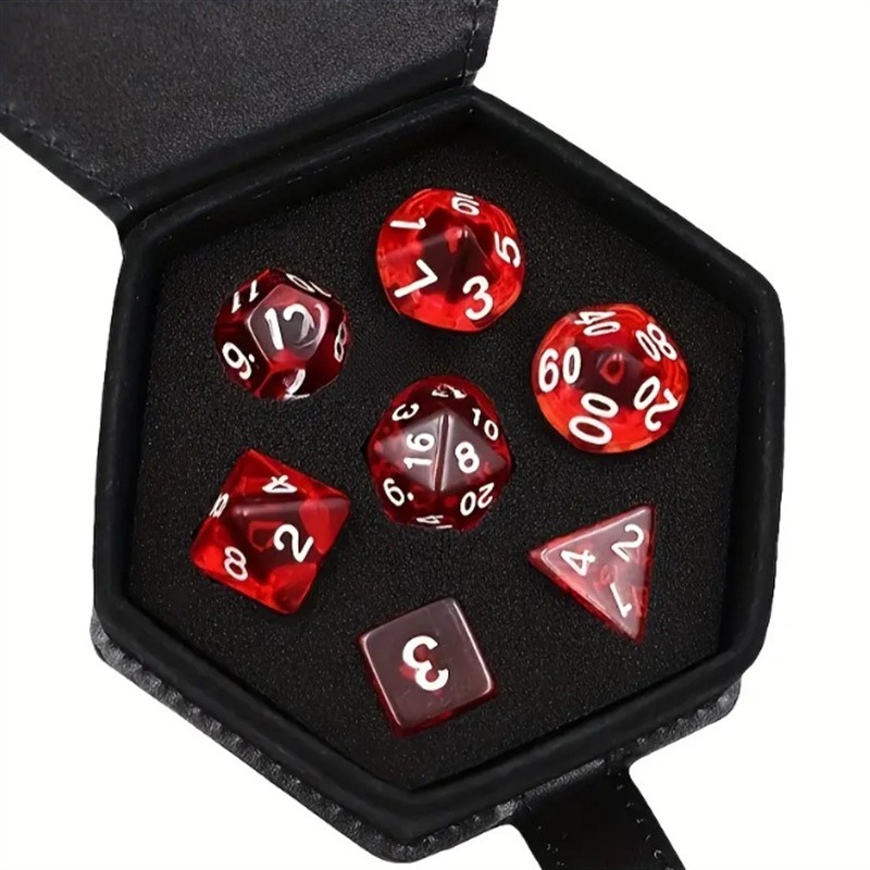 Dice Storage Box Factory - Polyhedral Leather Hexagon Gift Box Organizer