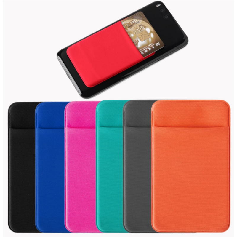 Credit Card Holder Manufacturer - Fashion Elastic Phone Wallet Adhesive Pocket
