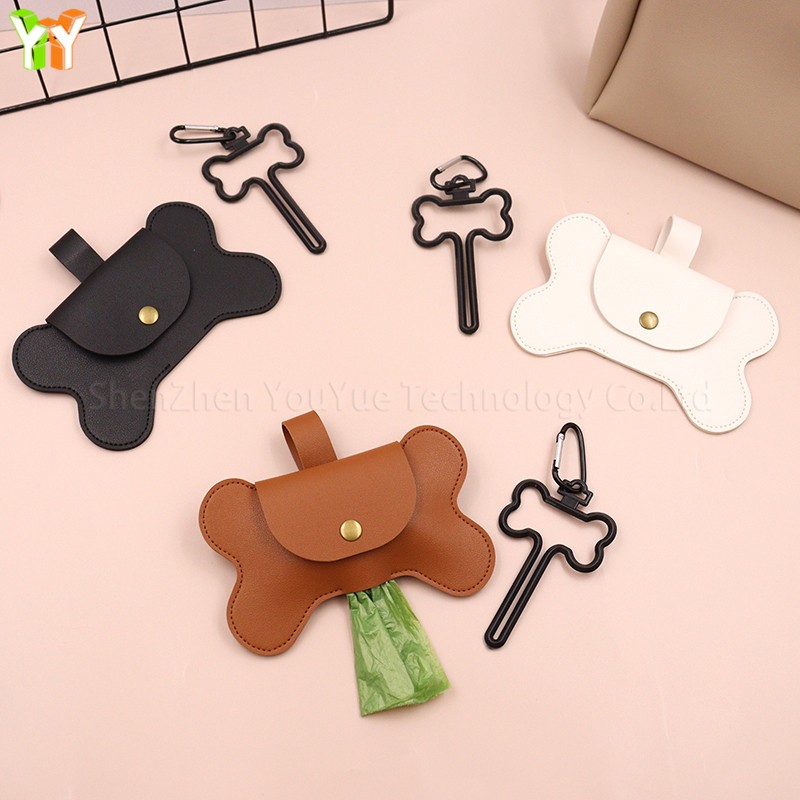 Poop Bag Dispenser Supplier - Multicolor PU Leather Outdoor Travel Pet