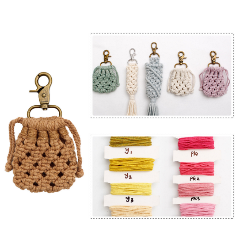 Headphone Pendant Bag Supplier - Portable Handmade Braided Earphone Net