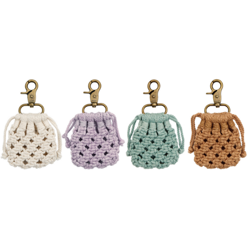 Headphone Pendant Bag Supplier - Portable Handmade Braided Earphone Net