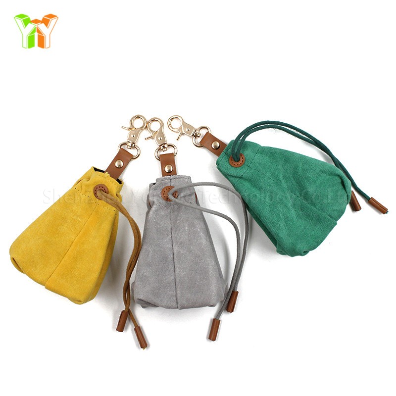 Dog Treat Bag Supplier - Waxed Canvas Travel Food Training Snack Bags