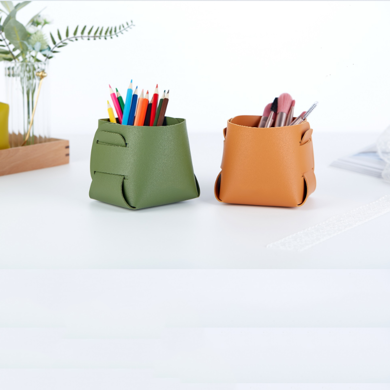 Mini Storage Tray Supplier - Ready Factory Stock Leather Makeup Organizer