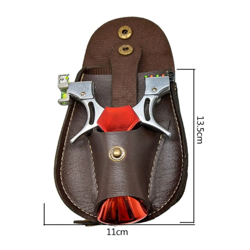 Slingshot Bag Supplier - Handmade Leather Hunting Catapult Steel Balls Pouch