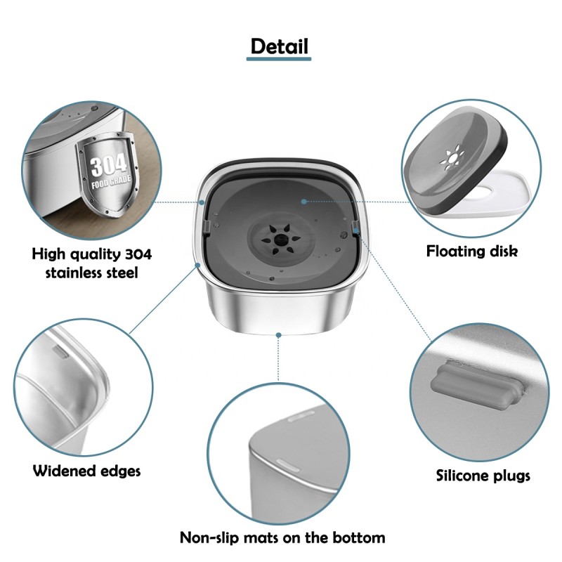 Floating Water Bowl Set Supplier - 2023 New Large 3L Traveling Slow Drinking