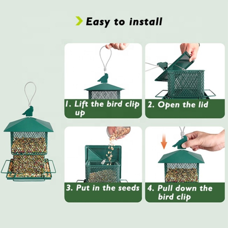 Outdoor Bird Feeder Supplier - Garden Tree 6.2lbs Decorative Automatic