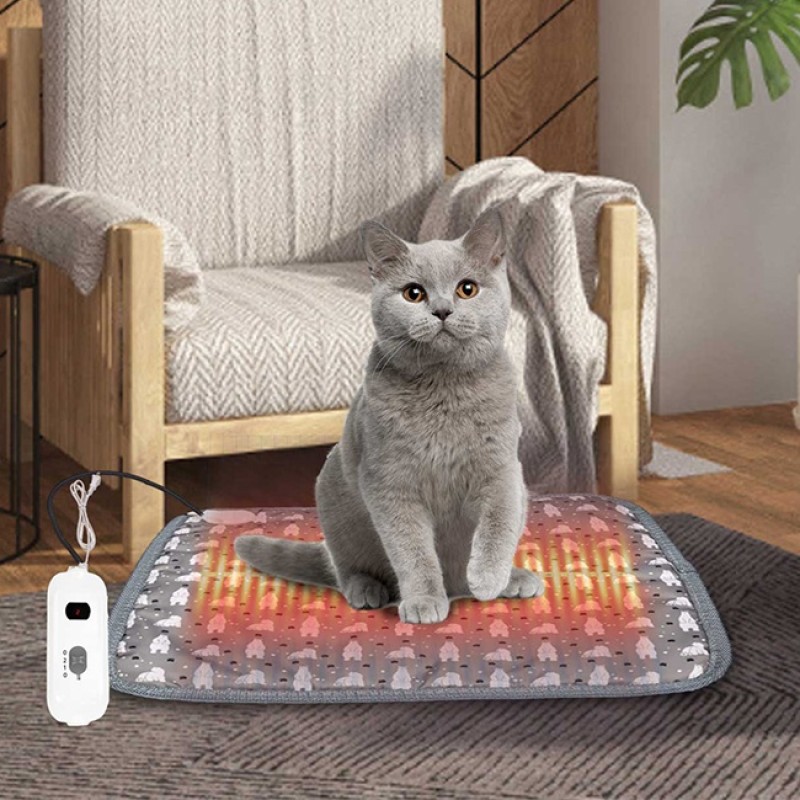 Pet Warmer Blanket Supplier - Timer Electric Heat Mat Soft Waterproof Winter