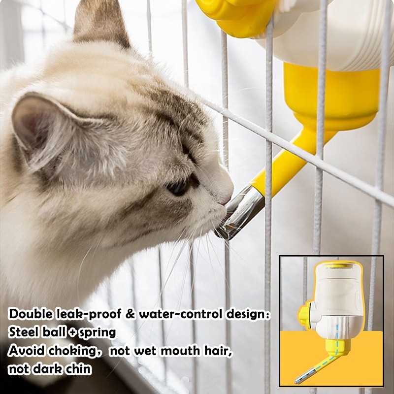 Pet Cage Feeder Supplier - 3 Pieces Automatic Hanging Food Water Bowls